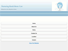Tablet Screenshot of nurturinghandshomecare.com